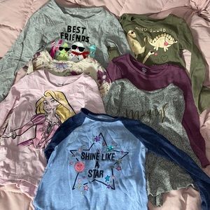 Lot of 7 long sleeve tops 4T